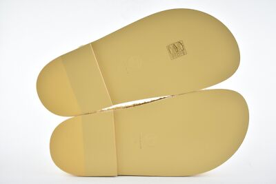 Pre-owned Chanel 21c Beige Raffia Pearl Cc Logo Mule Slide Strap Flat Teva Dad Sandal 36