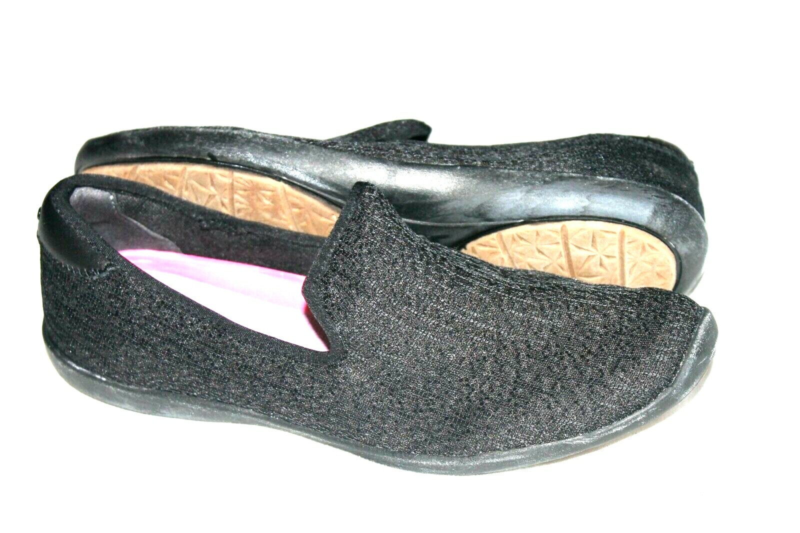 rika　0226 Ryka SZ 6.5 M Mesh Slip-Ons Camden Black comfort Loafers