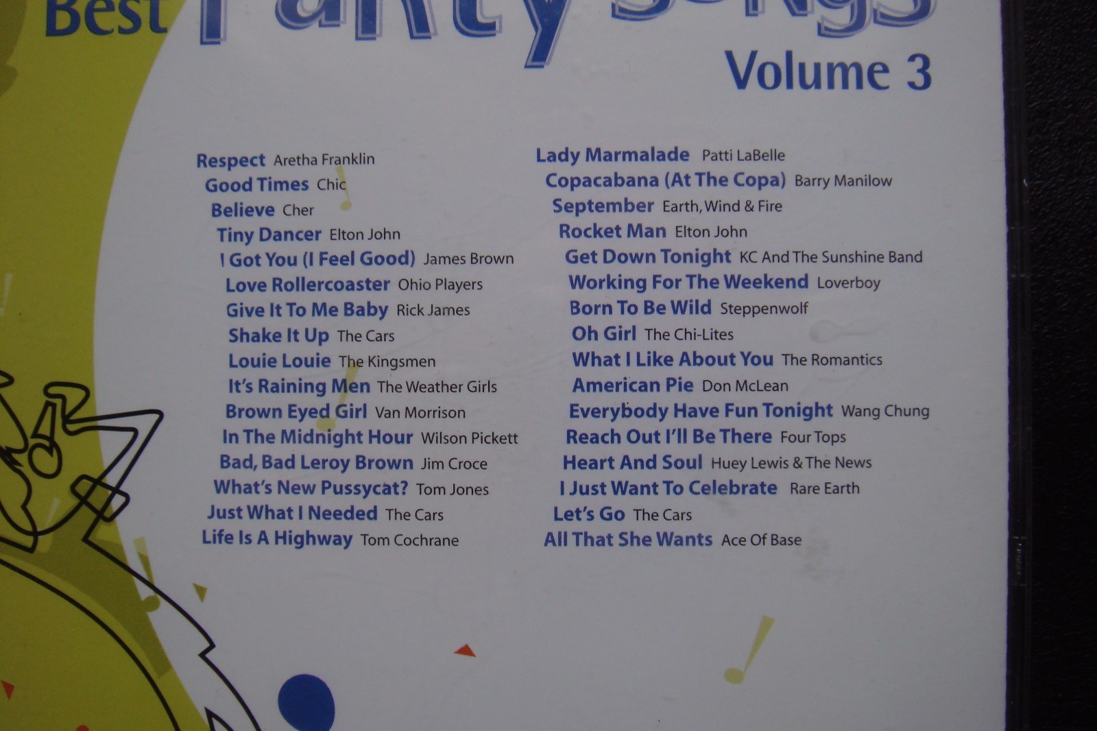 Best Party Songs Vol. 3  32 Songs 2 CD