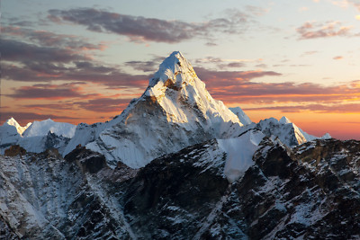 Mount Everest Himalayas Sunset Sunrise Poster