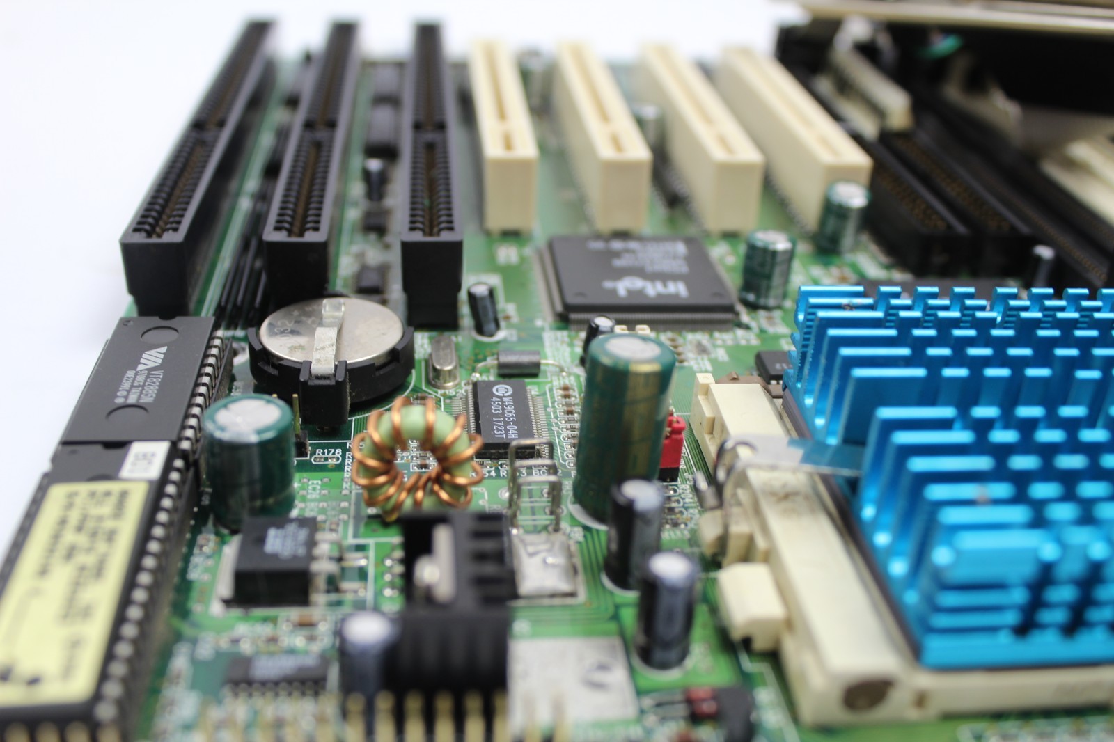 Vintage BCM SQ594 Industrial AT Motherboard w/ Pentium-S 133MHz CPU 16MB RAM