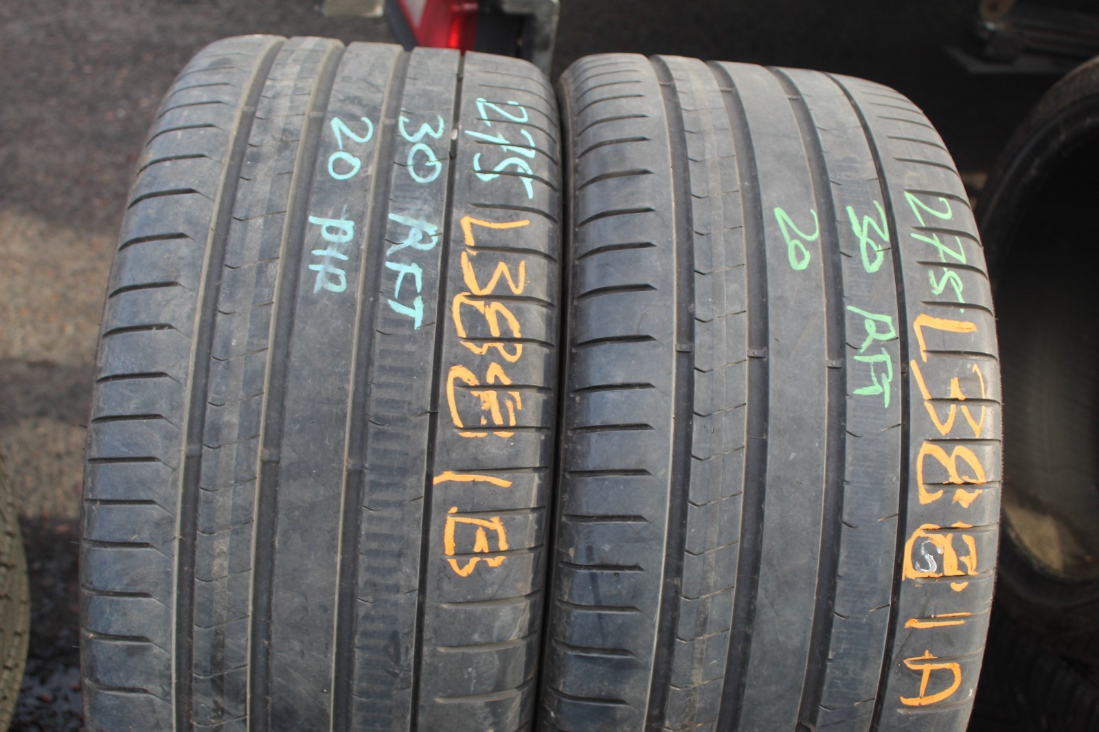 275 30 20 Pirelli, RunFlat, MOE, Star, 97Y, x2 A Pair 5.0mm (F1_tyres) L3881