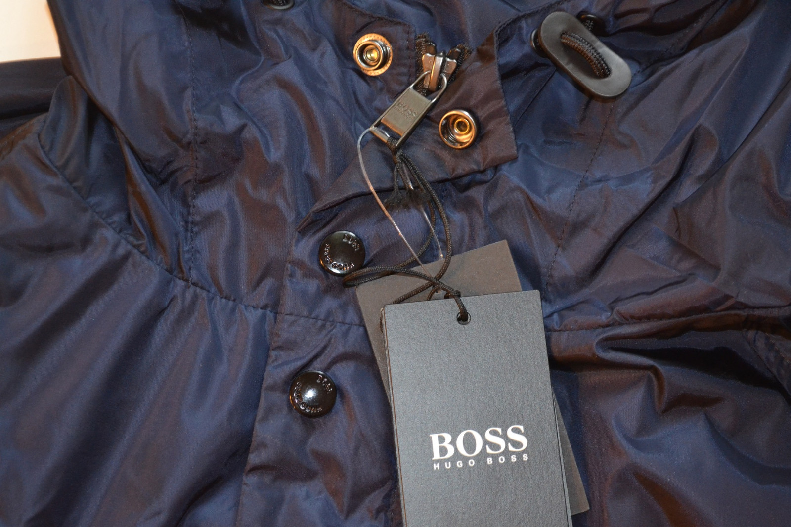 Pre-owned Hugo Boss Black Label By  Water-repellent Windbreaker Jacket In Blue