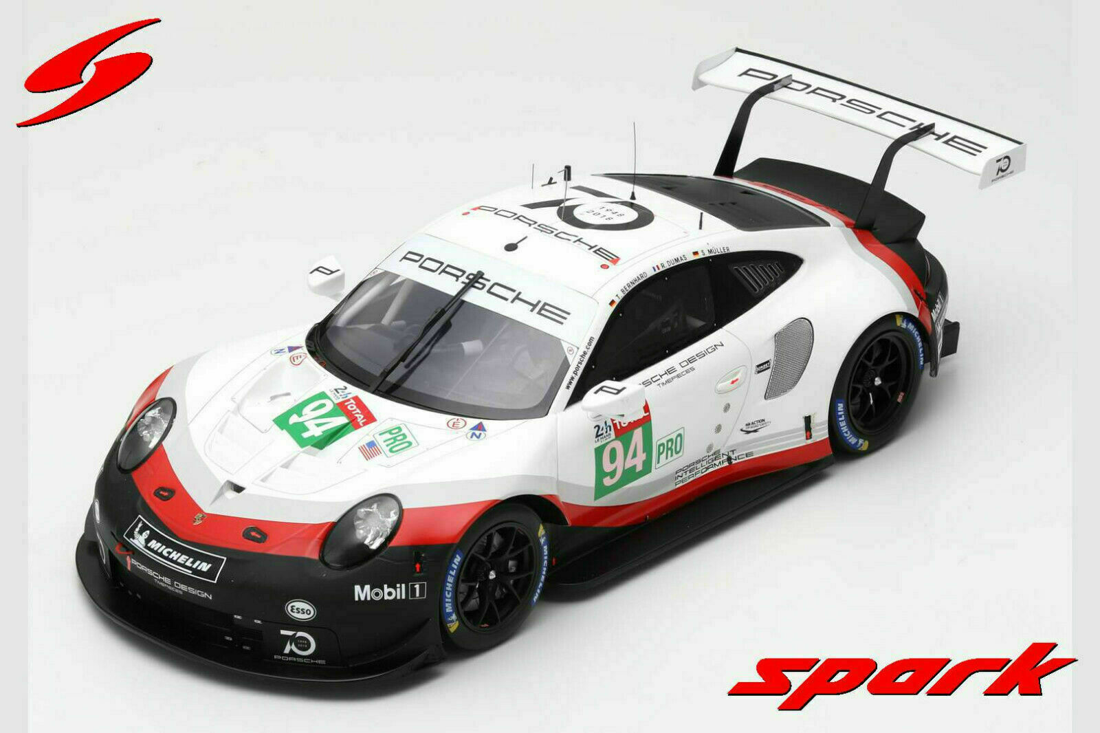 Spark 2018 Porsche 911 RSR 24h Le Mans #94 Bernard/Muller LARGE CAR 1:12*New! | eBay Spark 2018 Porsche 911 RSR 24h Le Mans #94 Bernard/Muller LARGE CAR 1:12*New! | eBay