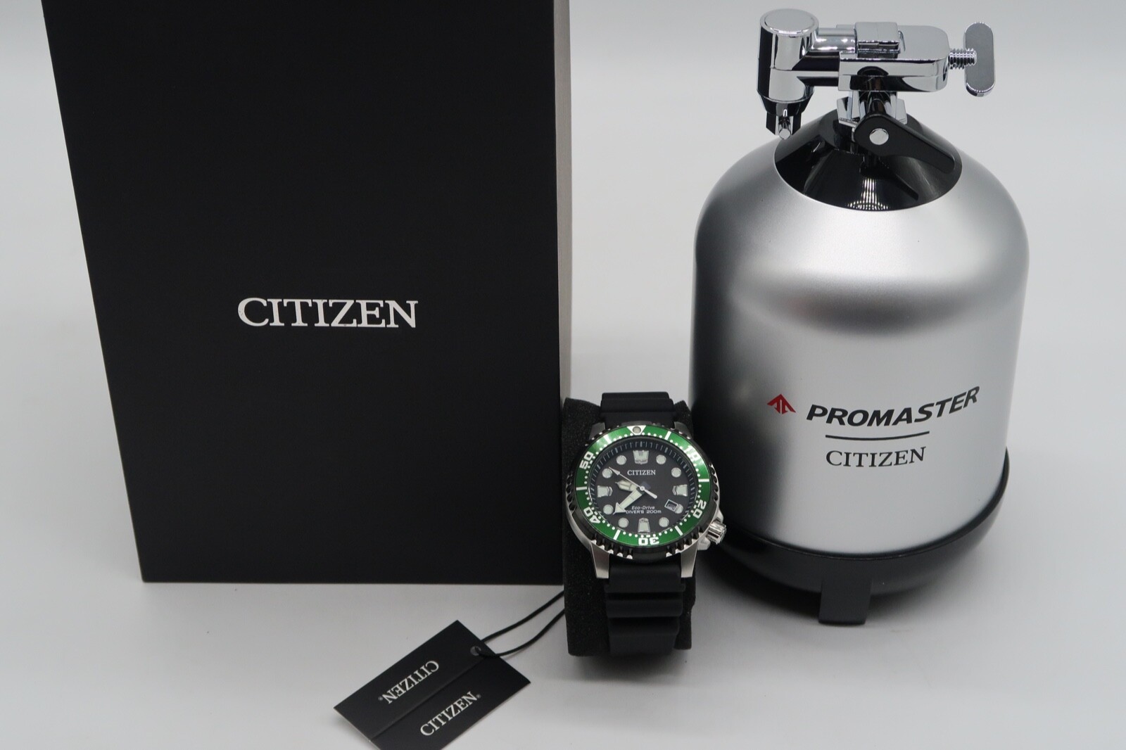 Pre-owned Citizen Eco-drive Promaster Diver Black Dial Men's Watch Bn0155-08e Brand