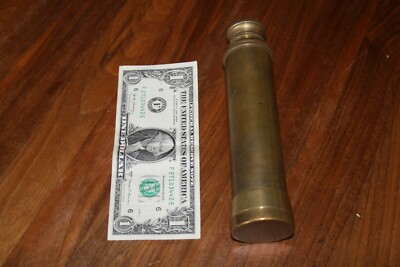 Nautical Solid Brass Compact Retractable Telescope
