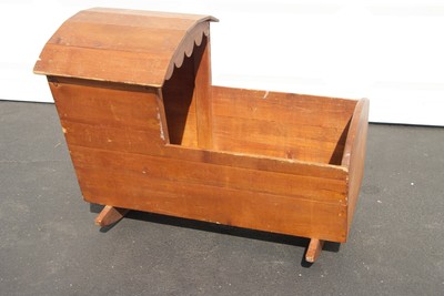antique rocking crib