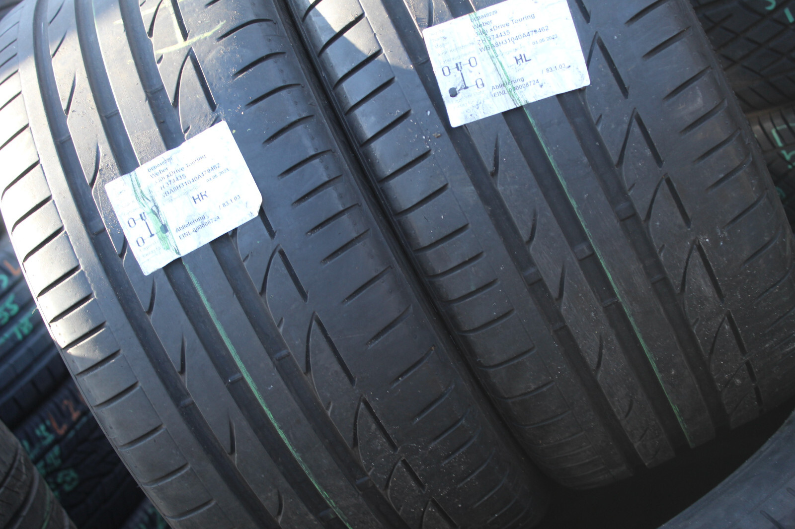 255 40 18 Bridgestone, RunFlat, 95Y, x2 A Pair 6.0mm (F1_tyres) L3024