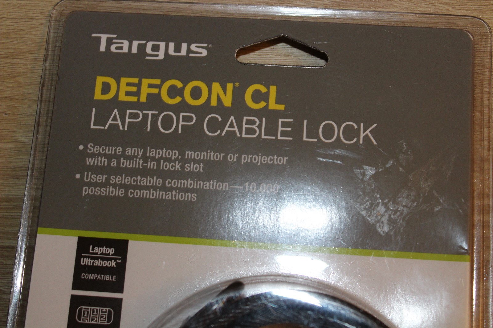 NEW Targus Defcon CL Laptop Cable Lock PA410U  Combination Lock 6.5 ft.