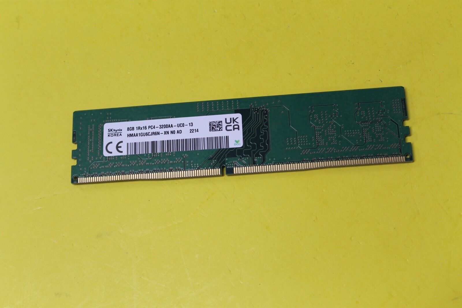 SK HYNIX 8GB DDR4 3200 1Rx16 Ram Memory PC4-3200AA-UC0-13 SK HYNIX 8GB DDR4 3200 1Rx16 Ram Memory PC4-3200AA-UC0-13