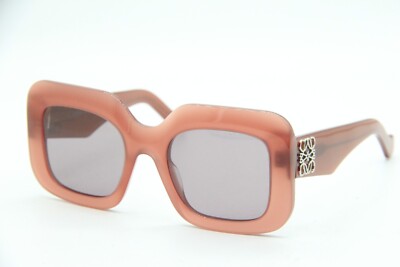 NEW LOEWE LW 40035I 68Y PINK SILVER AUTHENTIC FRAMES SUNGLASSES 53-22