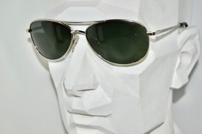 Used Suncloud Patrol Silver Green/Polarized Men/Womens Aviator Sunglasses