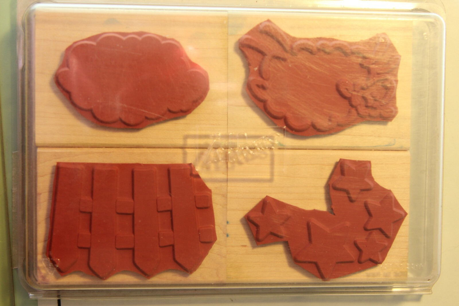 Stampin' Up Wood Mount Stamps -  Counting Sheep