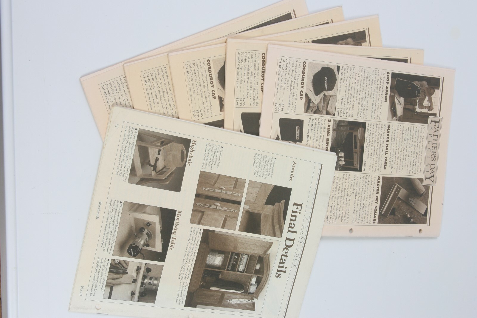 Woodsmith Noted from The Shop News Letters, 1989