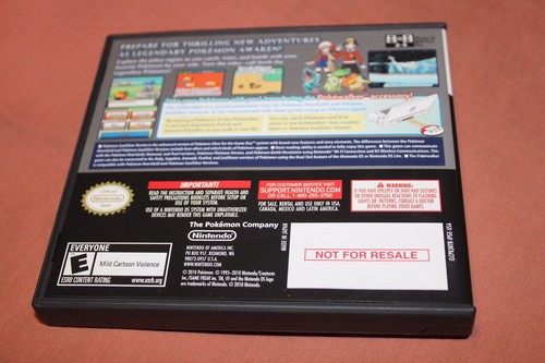 Pokemon Soul Silver Case  ONLY!! (DS) *US VERSION*