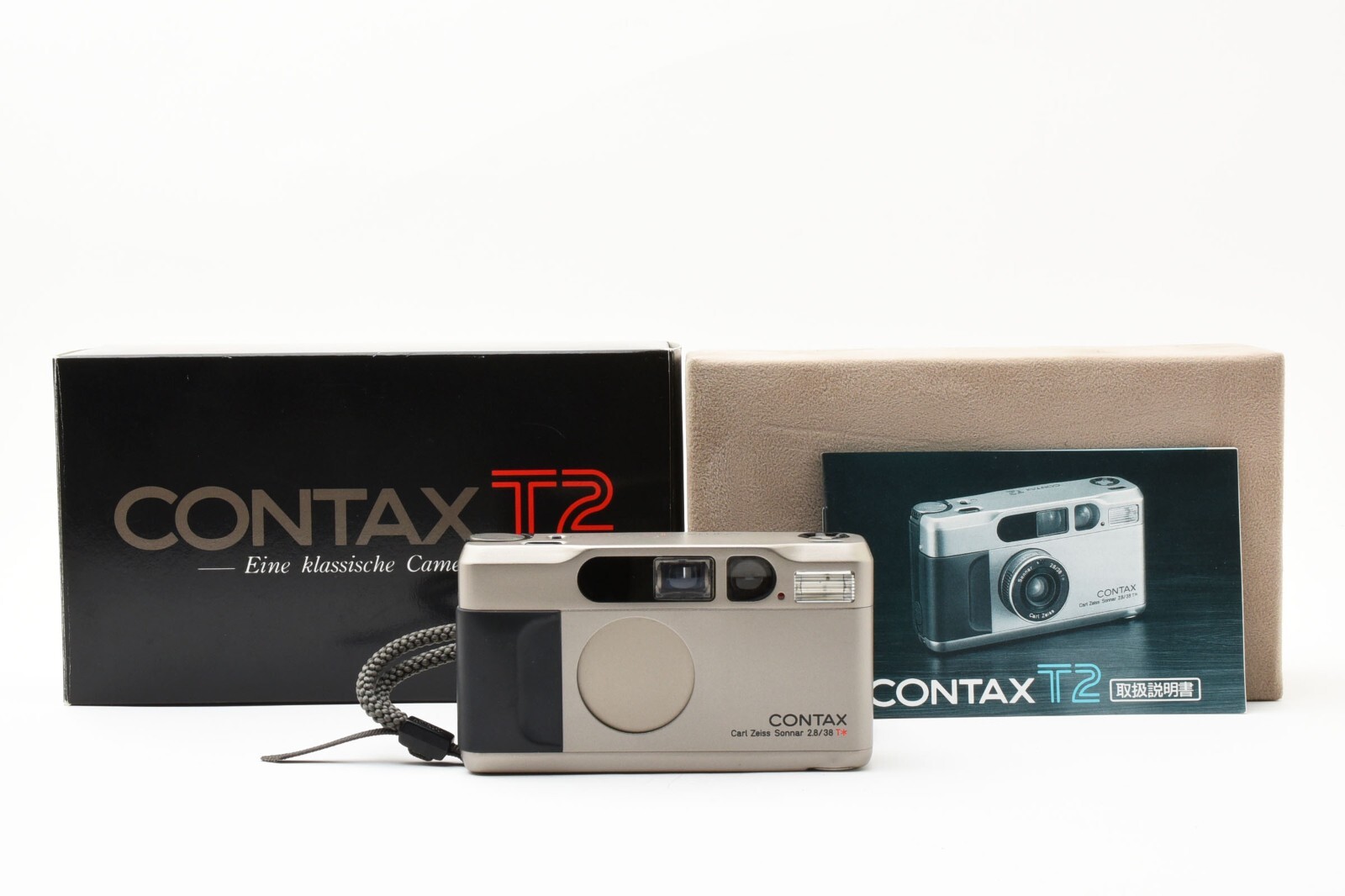 コンタックス T2 チタンシルバー Contax T2 Titan Silver NEAR MINT w/Box ] Contax T2 Titan Silver 35mm Point & Shoot