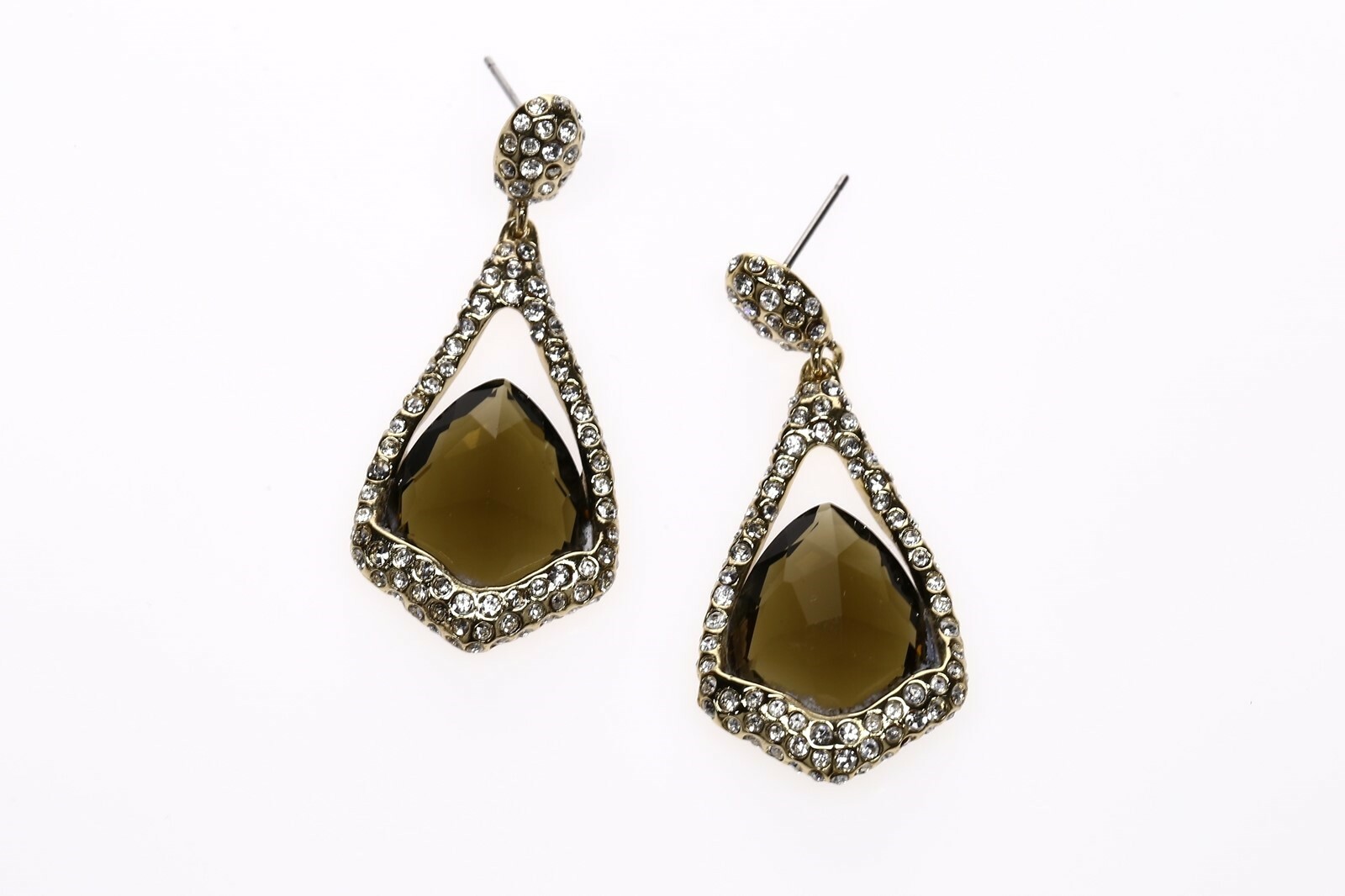 ALEXIS BITTAR Miss Havisham Suspended Labradorite Dangle Earrings 143986