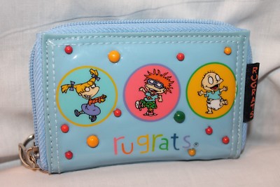NEW WITH TAGS  1998 VIACOM RUGRATS LIGHT BLUE  COIN WALLET 