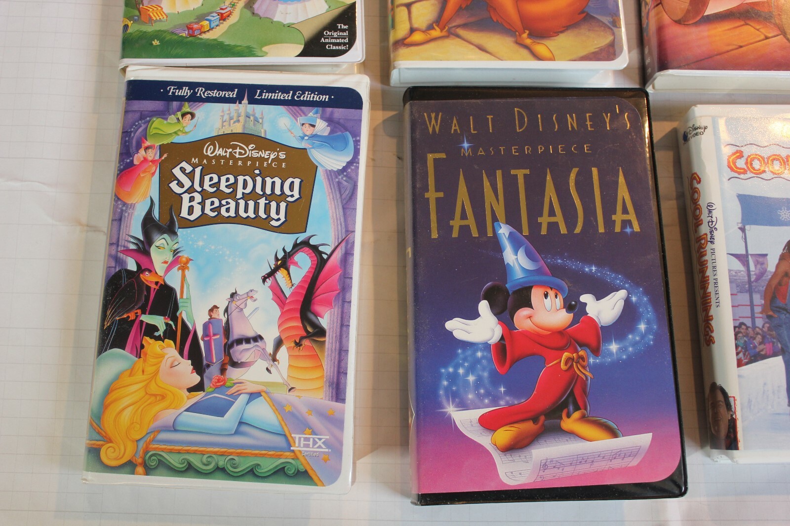 DISNEY VHS MOVIE LOT - 7 DISNEY MOVIES + BABE - DUMBO-PINOCCHIO-SLEEPING BEAUTY