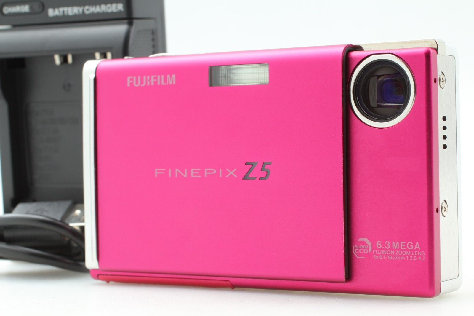 N MINT ] Fujifilm FinePix Z5fd Pink 6.3MP 3x Zoom Digital