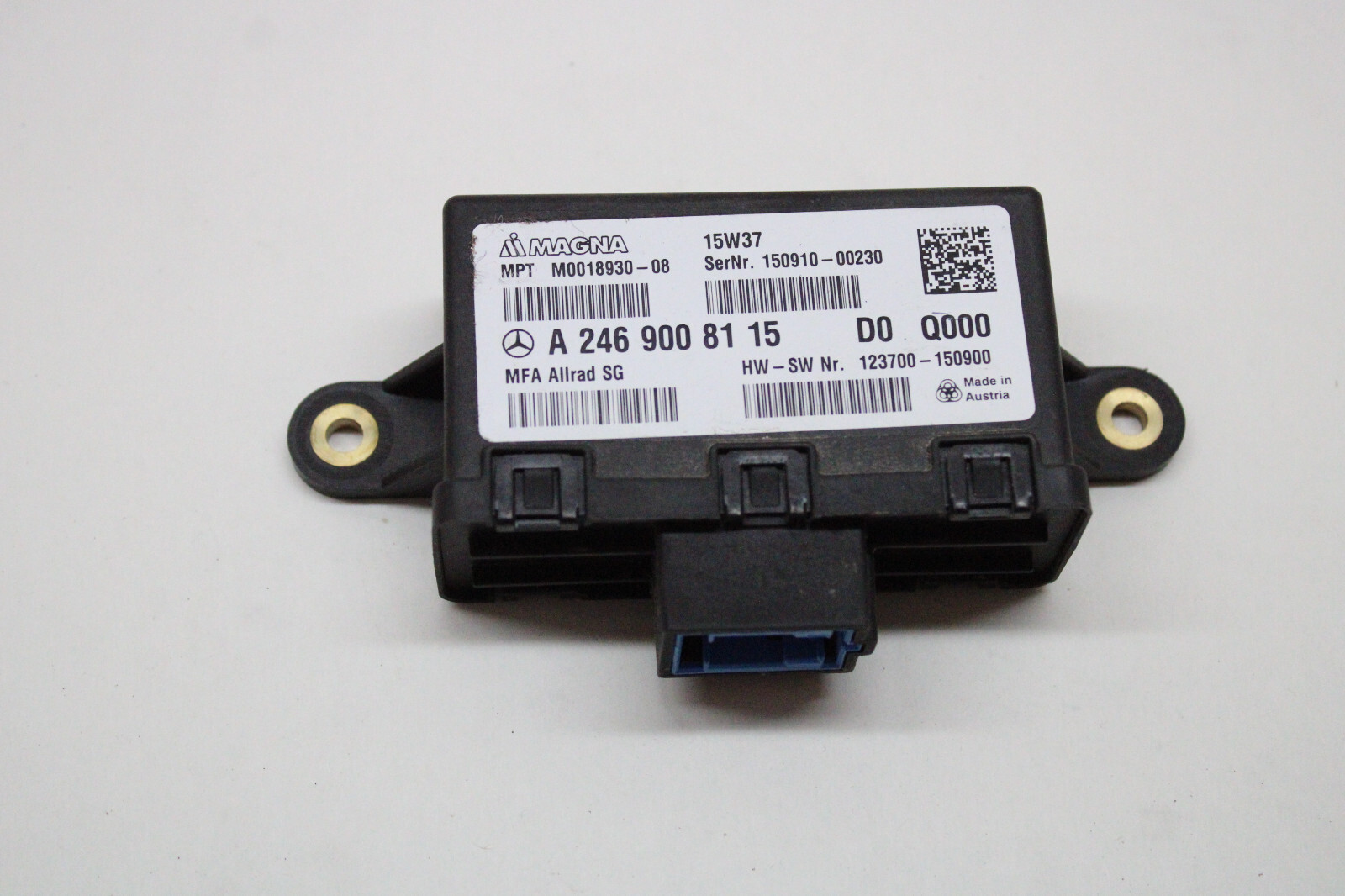 2016 MERCEDES CLA 250 TRANSFER CASE CONTROL MODULE A 246 900