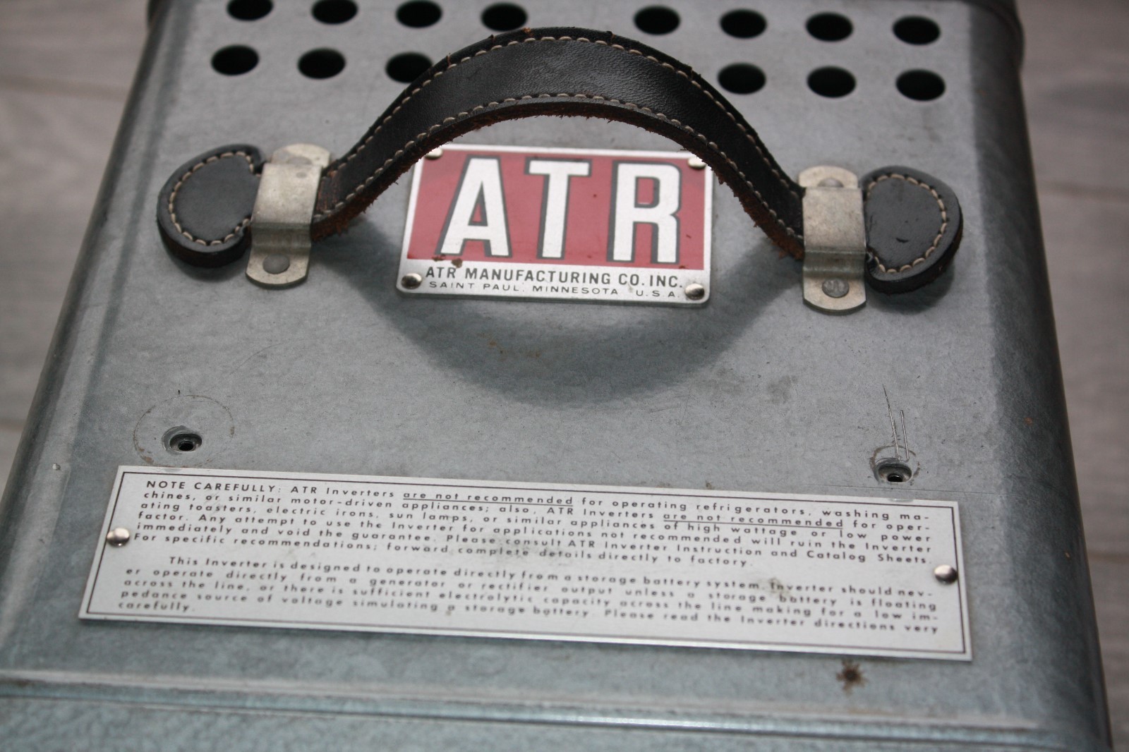 Vintage ATR INVDERTER Type 12U  Model RHG