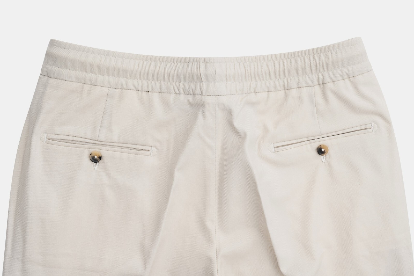 ISAIA ISAIA NAPOLI ELFENBEIN KORDELZUG HOSE SPORT HOSE WOLLE/BAUMWOLLE