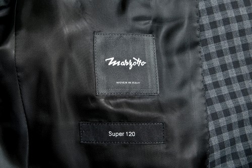 Pre-owned Hugo Boss "reymond/wenten" Men's 100% Wool Plaid Extra Slim Two Button Suit In Multicolor