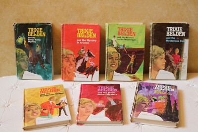 7 VINTAGE TRIXIE BELDEN BOOKS Kathryn Kenny MYSTERY 1970'S