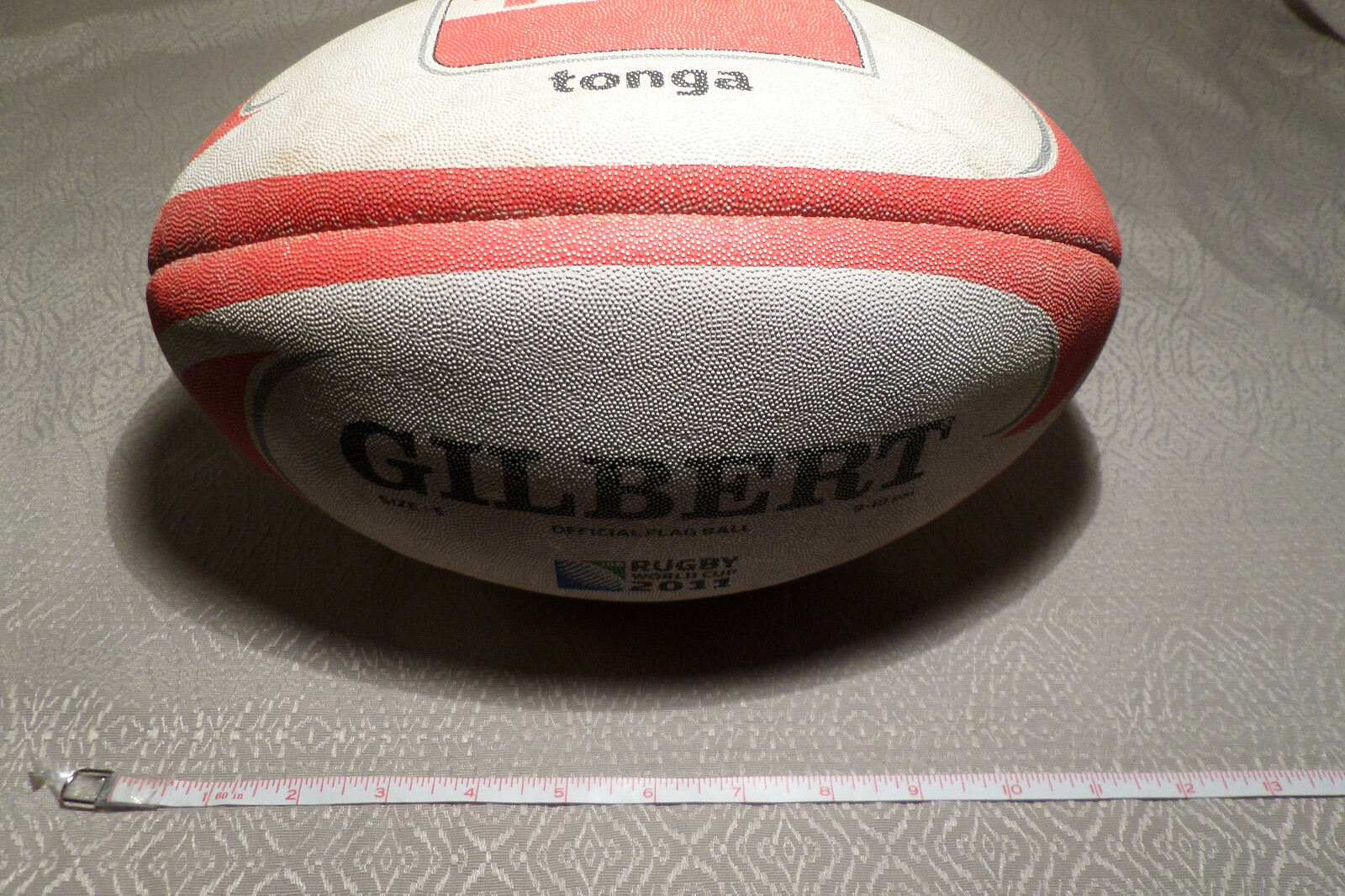 RUGBY WORLD CUP 2011 BALL Tonga Size 5 Official flag Gilbert