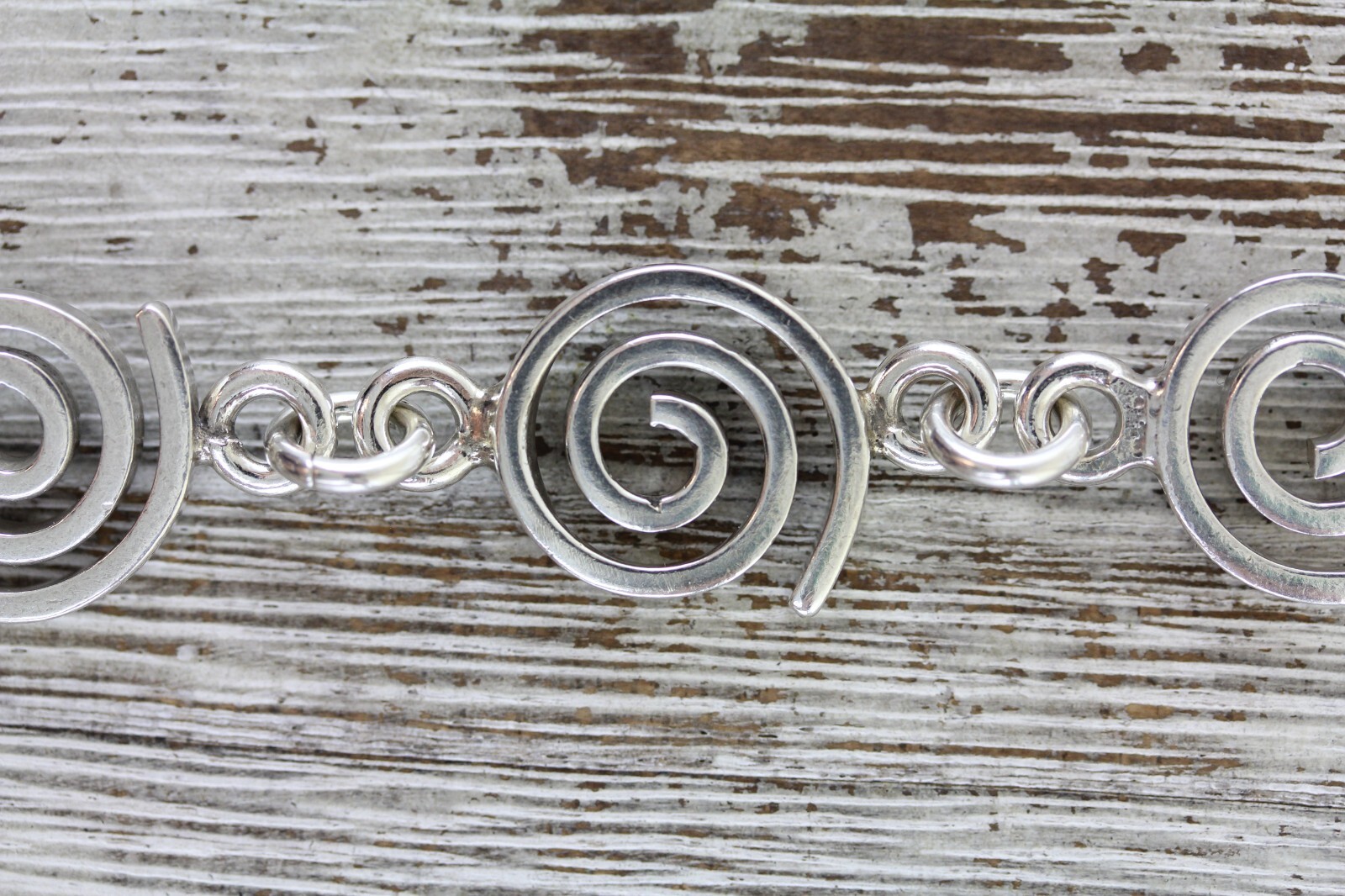 アクセサリー Vintage silver925 chain bracelet Vintage Sterling Silver 925 Chunky Chain Link Bracelet 8