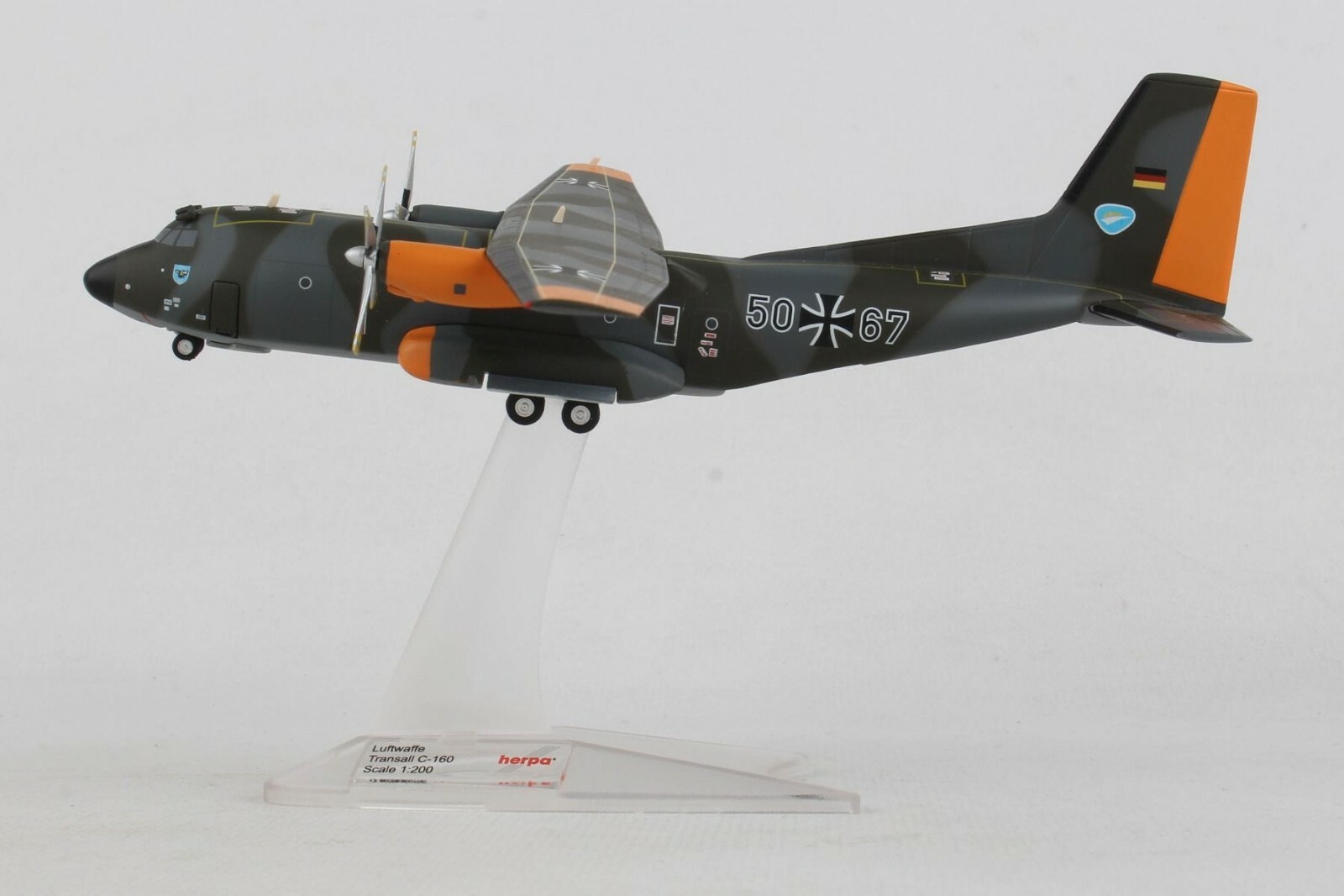 航空機・ヘリコプター No175 herpa 1/200 Transall C-160 LTG 63 C-160 1:200 Diecast Model - Herpa HE-558334 - $122.95