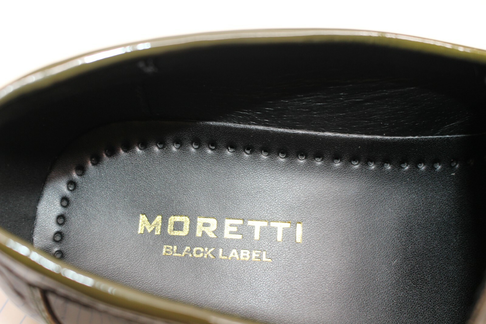 moretti black label loafers