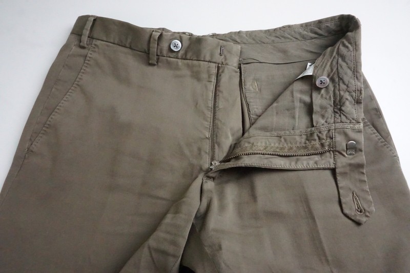 Boglioli Brown Cotton Blend 2 Pc Suit Jacket Pants Sz 42R Made in Italy