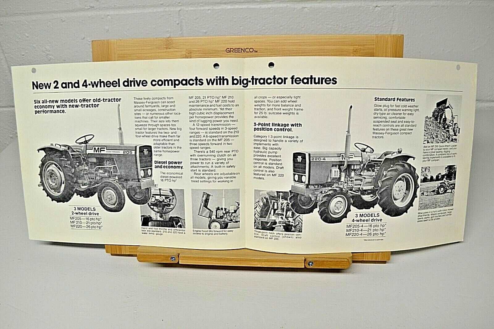 1978 79 Massey Ferguson Mf Compact Tractor Sales Brochures Ebay