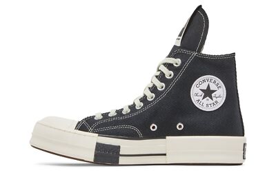 Pre-owned Converse Rick Owens X Drkshdw Drkstar Chuck 70 High 'black' A00130c Men's Shoes In Black/egret