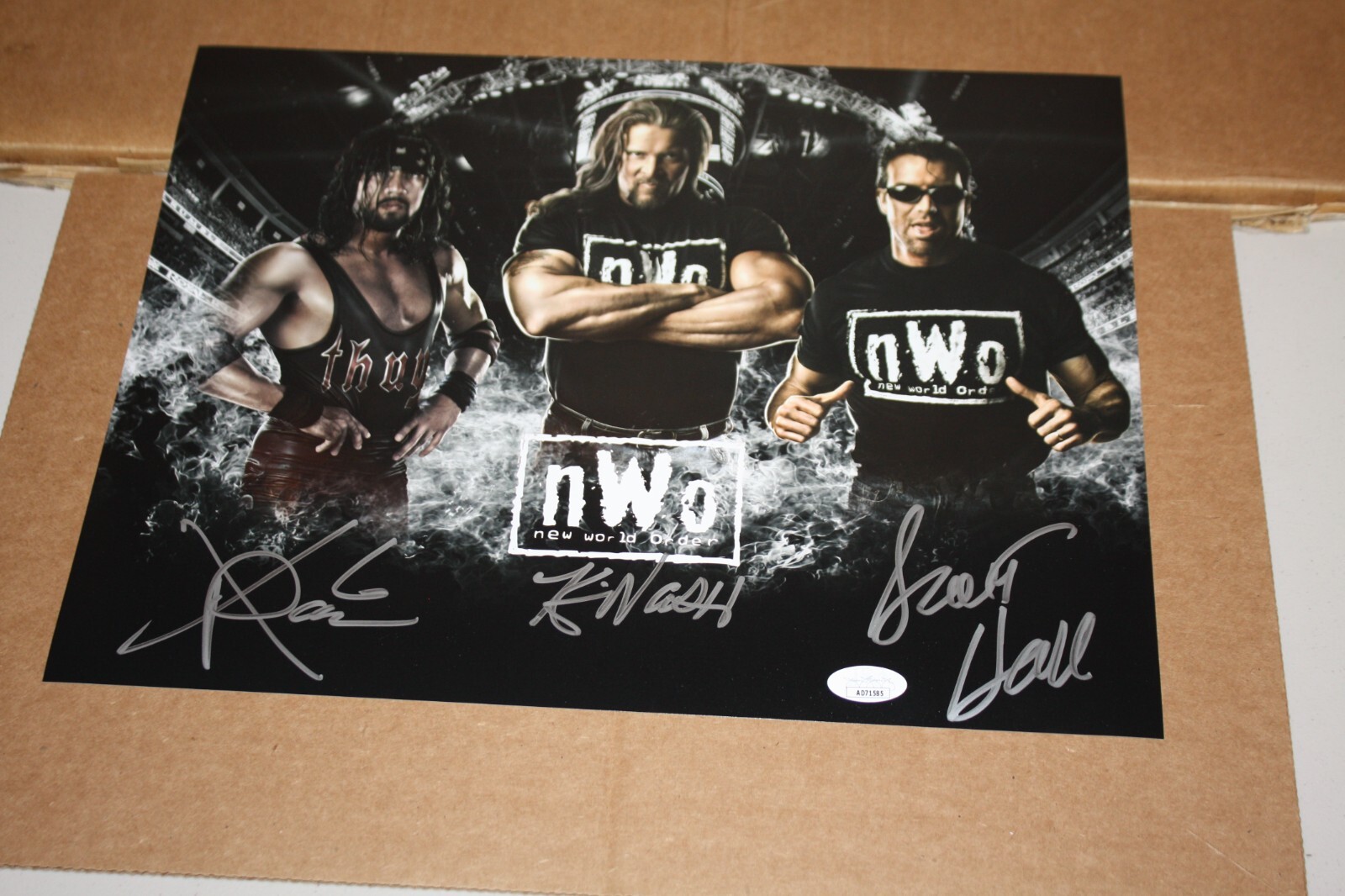 NWO WCW WWE OUTSIDERS KEVIN NASH SCOTT HALL XPAC6 SIGNED 11X14