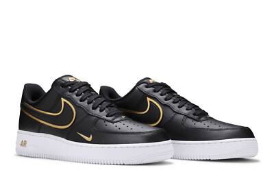 NIKE NIKE AIR FORCE 1 '07 LV8 'METALLIC SWOOSH PACK - BLACK' DA8481-001