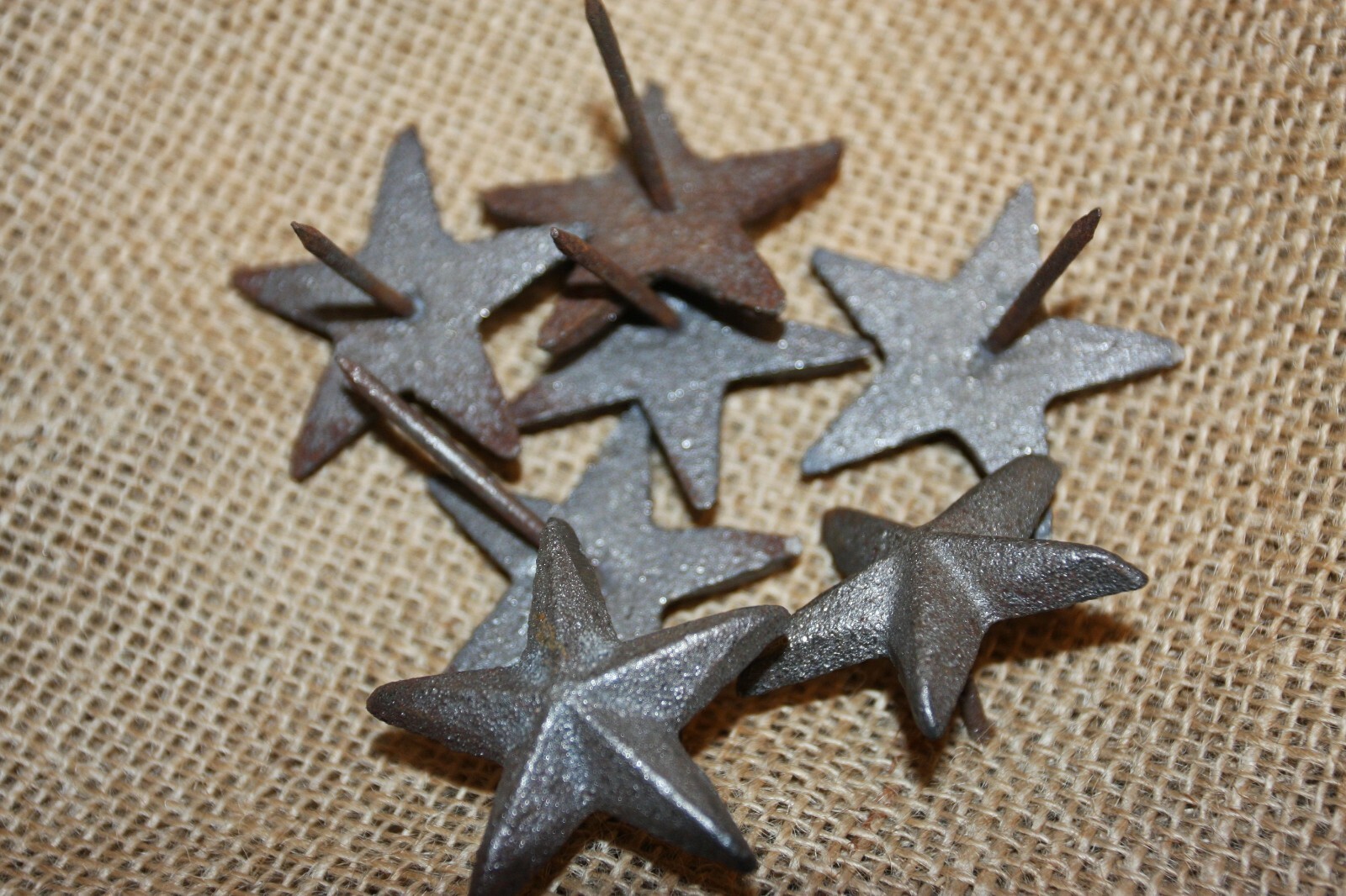 (100) Cast Iron Star Nailheads Clavos 1 3/4