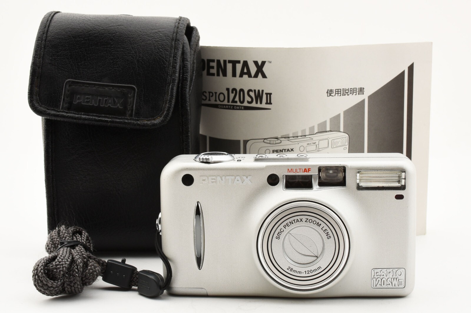 PENTAX ESPIO 120SW II 35mm Point & Shoot Film Camera silver