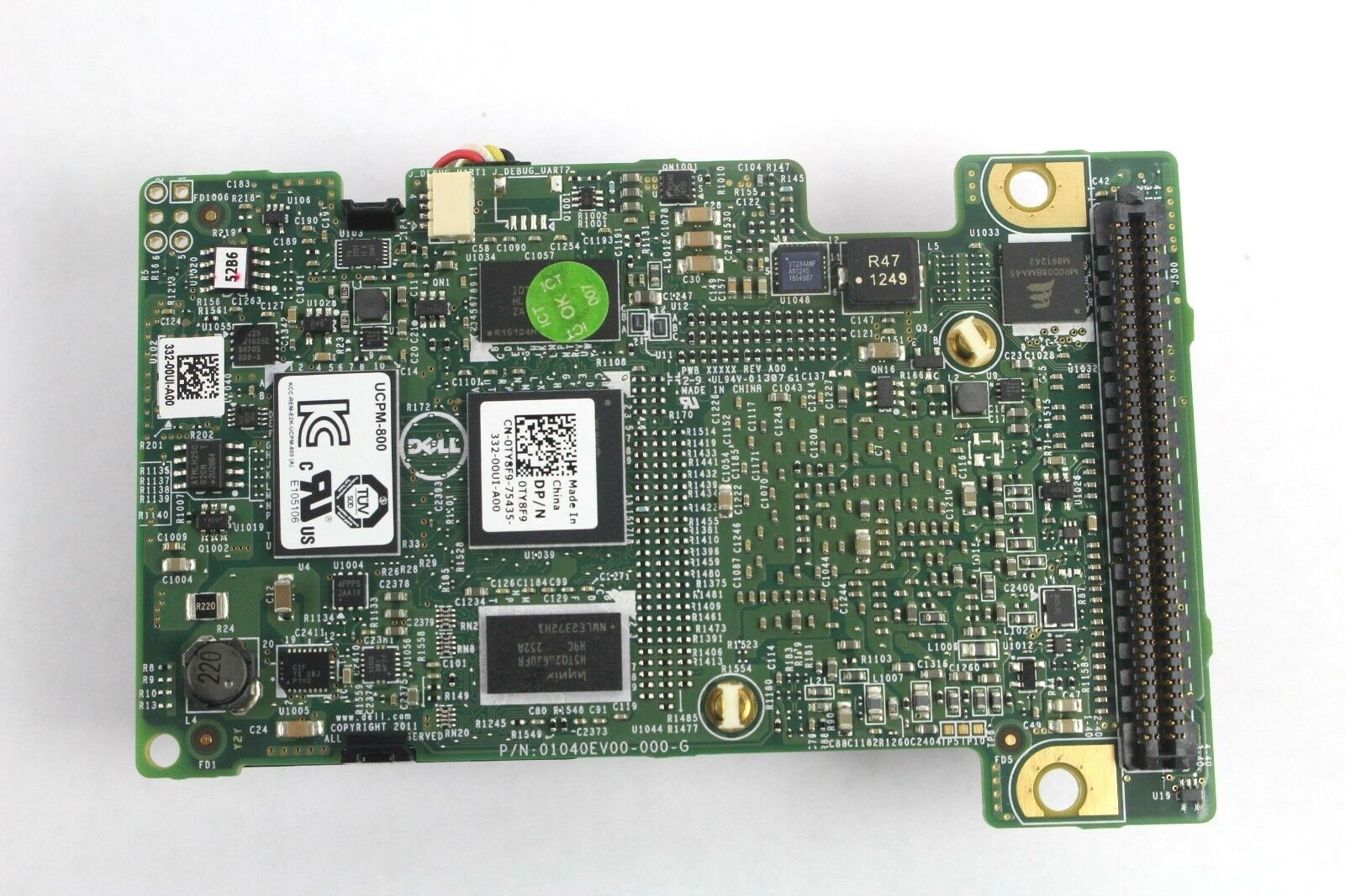 Dell PowerEdge 1GB Mini RAID Controller Card DP/N 0TY8F9 w/ Battery DP/N 070K80