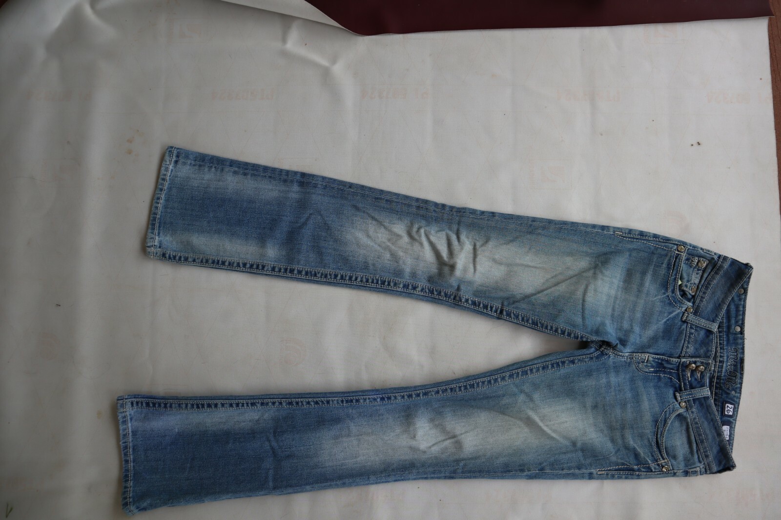 Blue Denim MISS ME JP4009-5 Stretch Boot Cut Jeans w/Framed