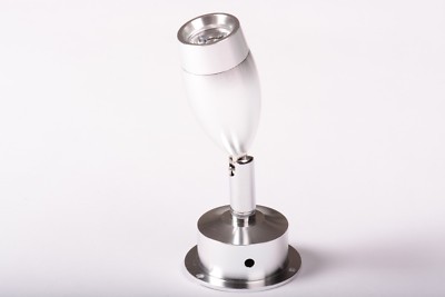 FARETTO LED ALLUMINIO 30° BIANCO FREDDO 1w 220v PUNTO LUCE ORIENTABILE D7B3