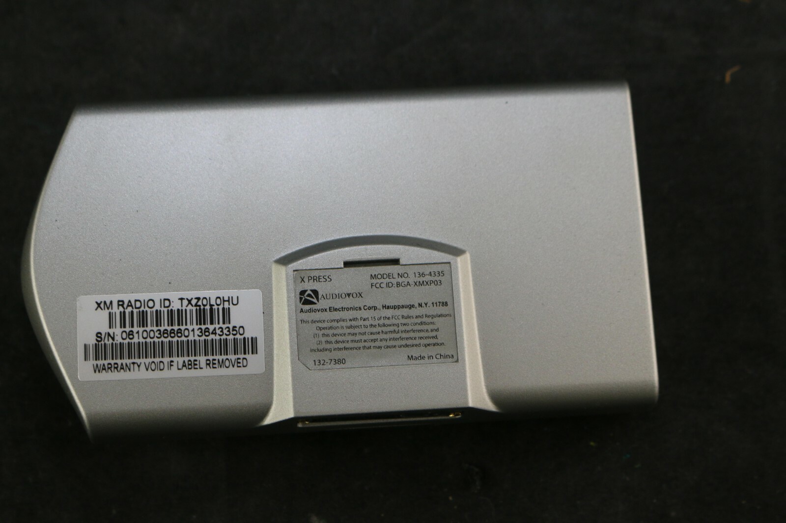 Sirius XM Satellite Radio X Press - Model 136-4335