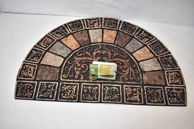 Mohawk Home Stone Tile Scroll Slice Doormat 23'' x 35'' Recycled Rubber 4560