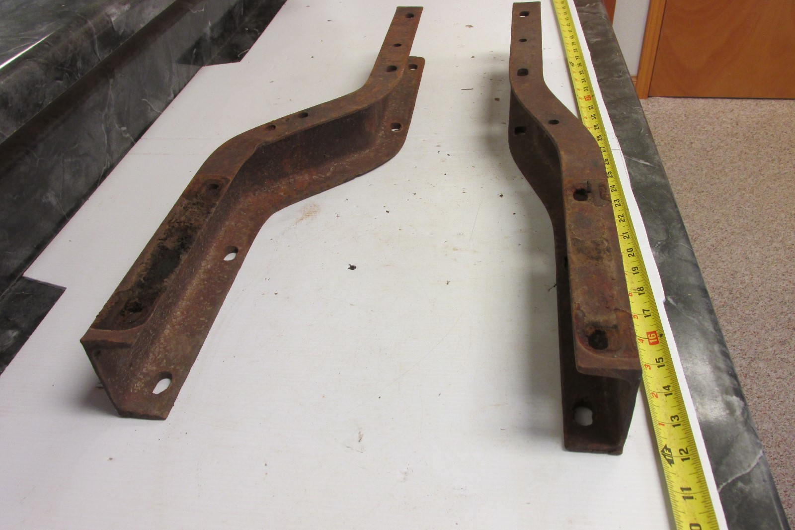 OLD JOHN DEERE HIT & MISS GAS ENGINE PUMP JACK RAILS