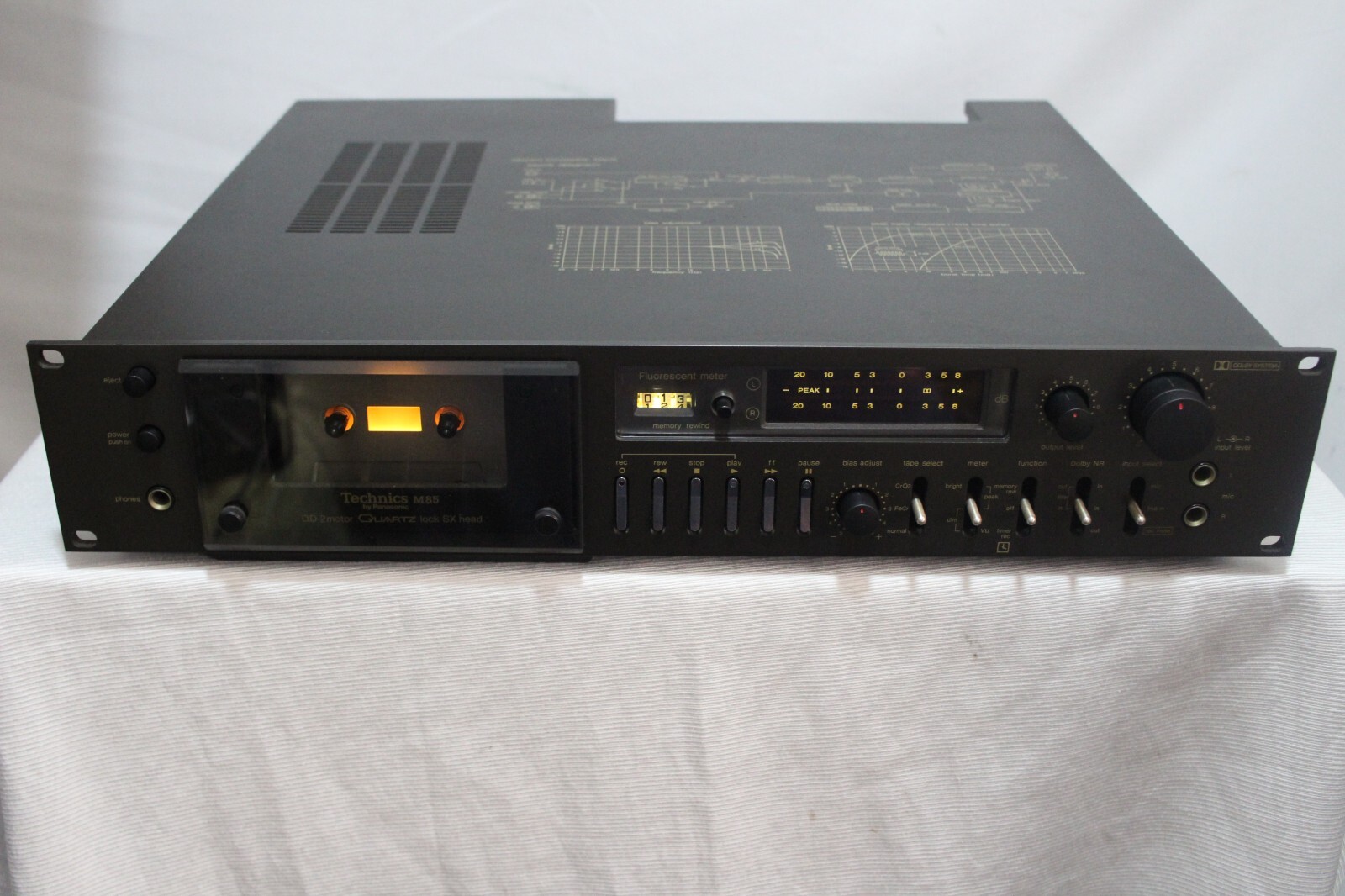 希少technics RS-M85 Technics RS-M85 MK1 Professional Stereo Cassette Deck-Needs