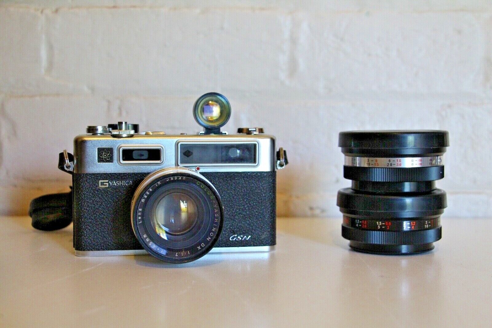 YESHIVA GSN 35mm Film Camera + 2 Wide Angles Lenses + TELE-WIDE Finder + Cases