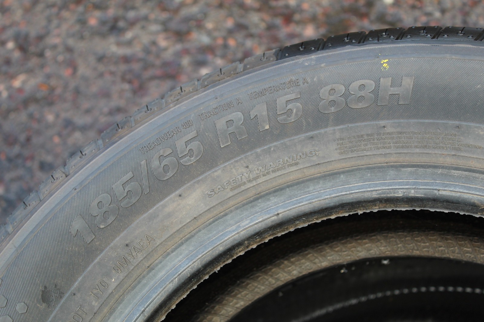 New 185 65 15 Kumho, EcoWing ES31, 88H, x1 Tyre (F1_tyres) L3789