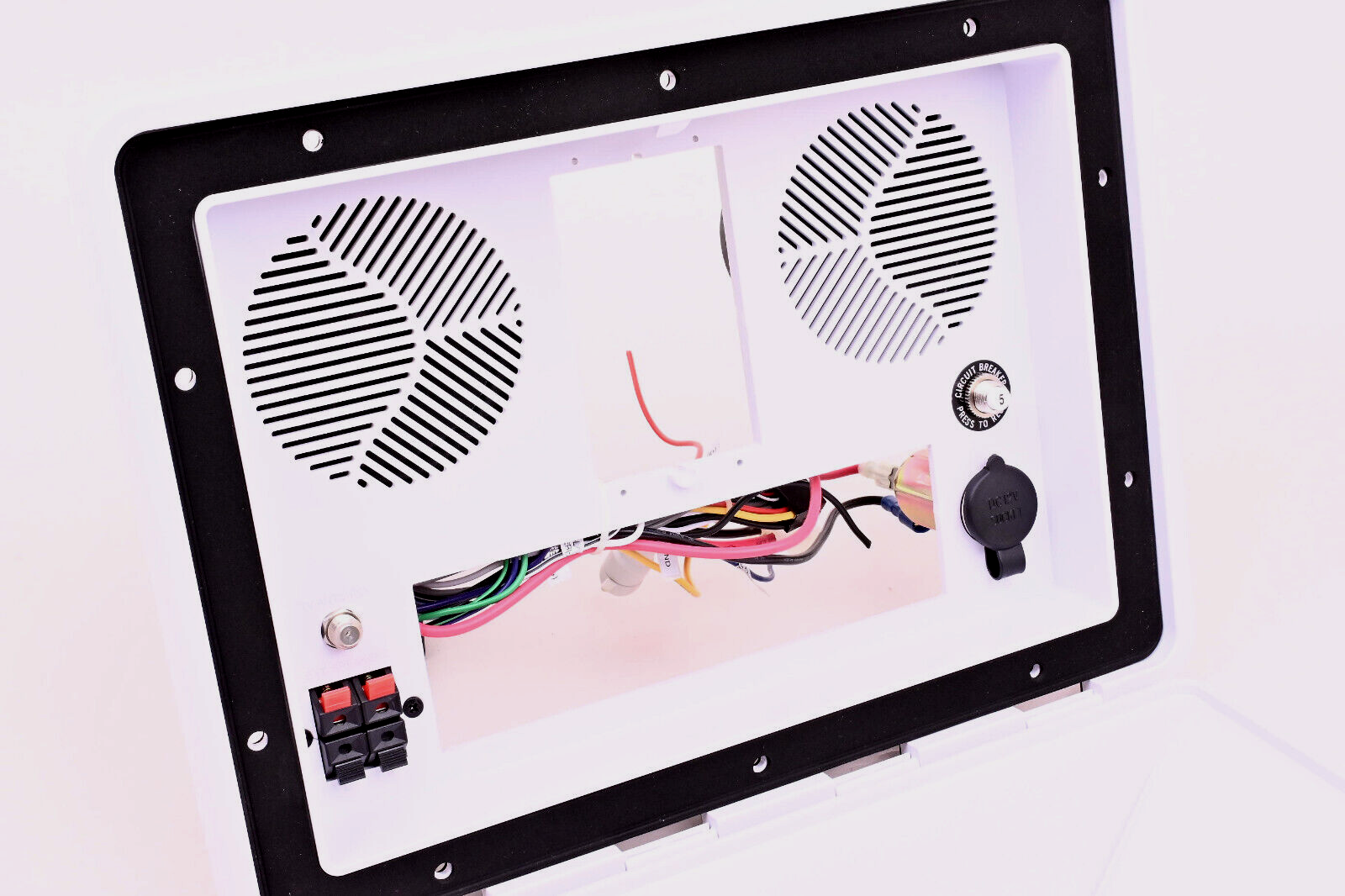 Magnadyne ENT3200-1 Outdoor RV Entertainment Center - Speakers, Radio, Outlet